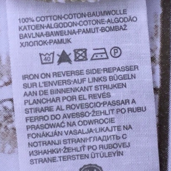 White & Tan Striped Organic Cotton T-Shirt NWT - Picture 4 of 6